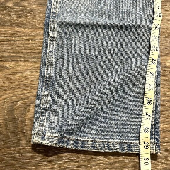 Vintage Rustler Jeans Mens Denim 34x29 Classic Straight Fit Light Wash Workwear - Picture 9 of 10